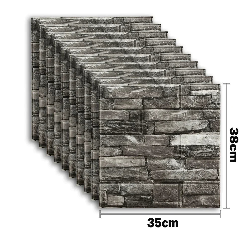 3D Foam Brick Wall Stickers