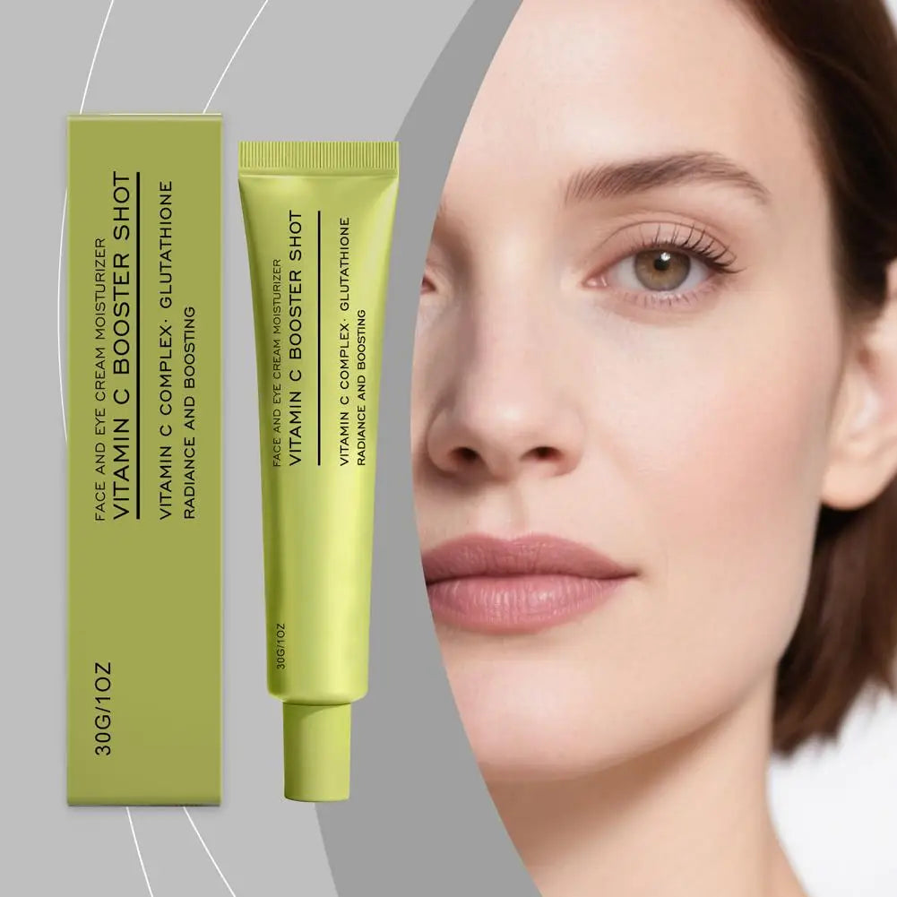 Vitamin C Booster Shot Face Cream With Glutathione And Niacinamide For Dark Spot Care,Improves Fine Lines,Korean Glass Skin Care