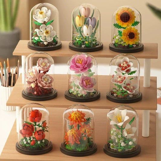 DIY Flower Building Block Kit