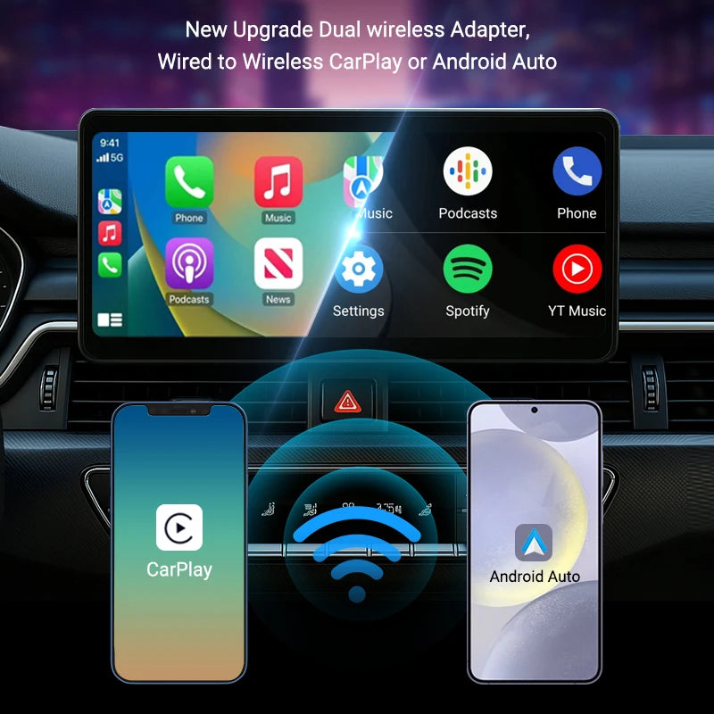 2025 New Upgrade CarPlay Box Stable Wireless Smart Connection Instant Pairing Drive Smarter Plug&Play Wired to Wireless Mini Box
