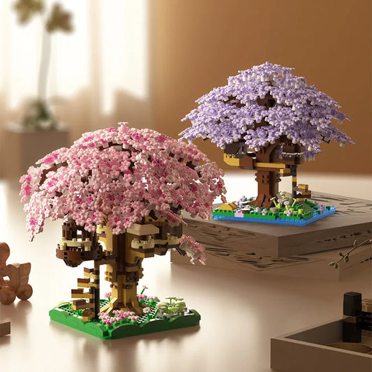 Pink Cherry Tree House Blocks