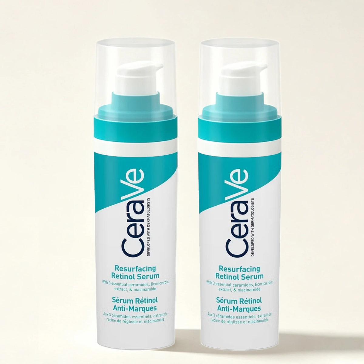 CeraVe Retinol Serum Niacinamide Licorice Root, Skin Smoothing Tone Care, Barrier Repair, Non-Comedogenic For Blemish Prone Skin