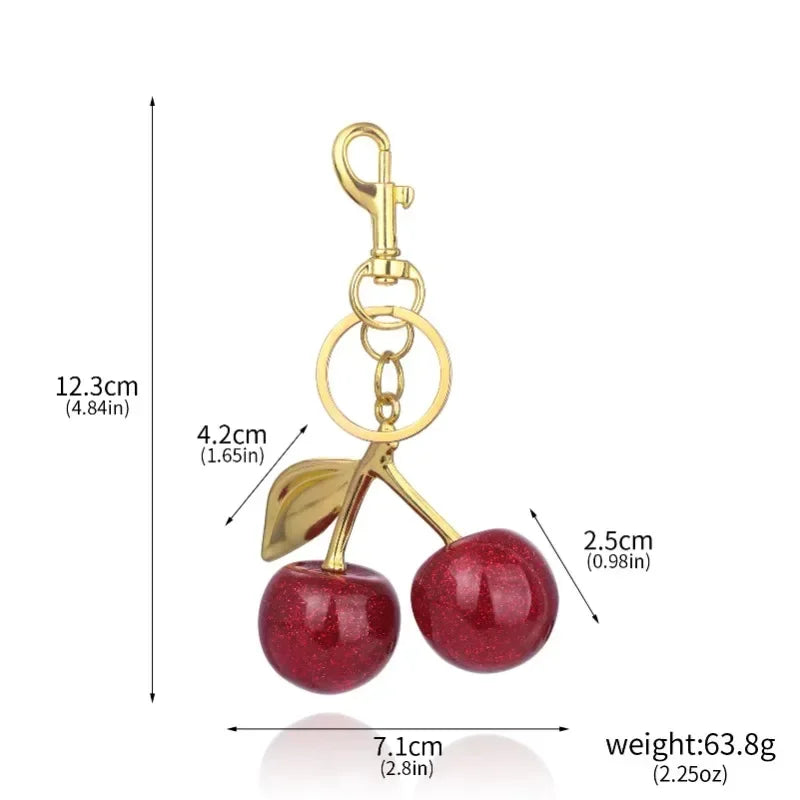 Cherry Keychain Bag Pendant Shoulder Strap Extension Bag Strap Extension Chain Crossbody Accessory Headphone Bag Chain