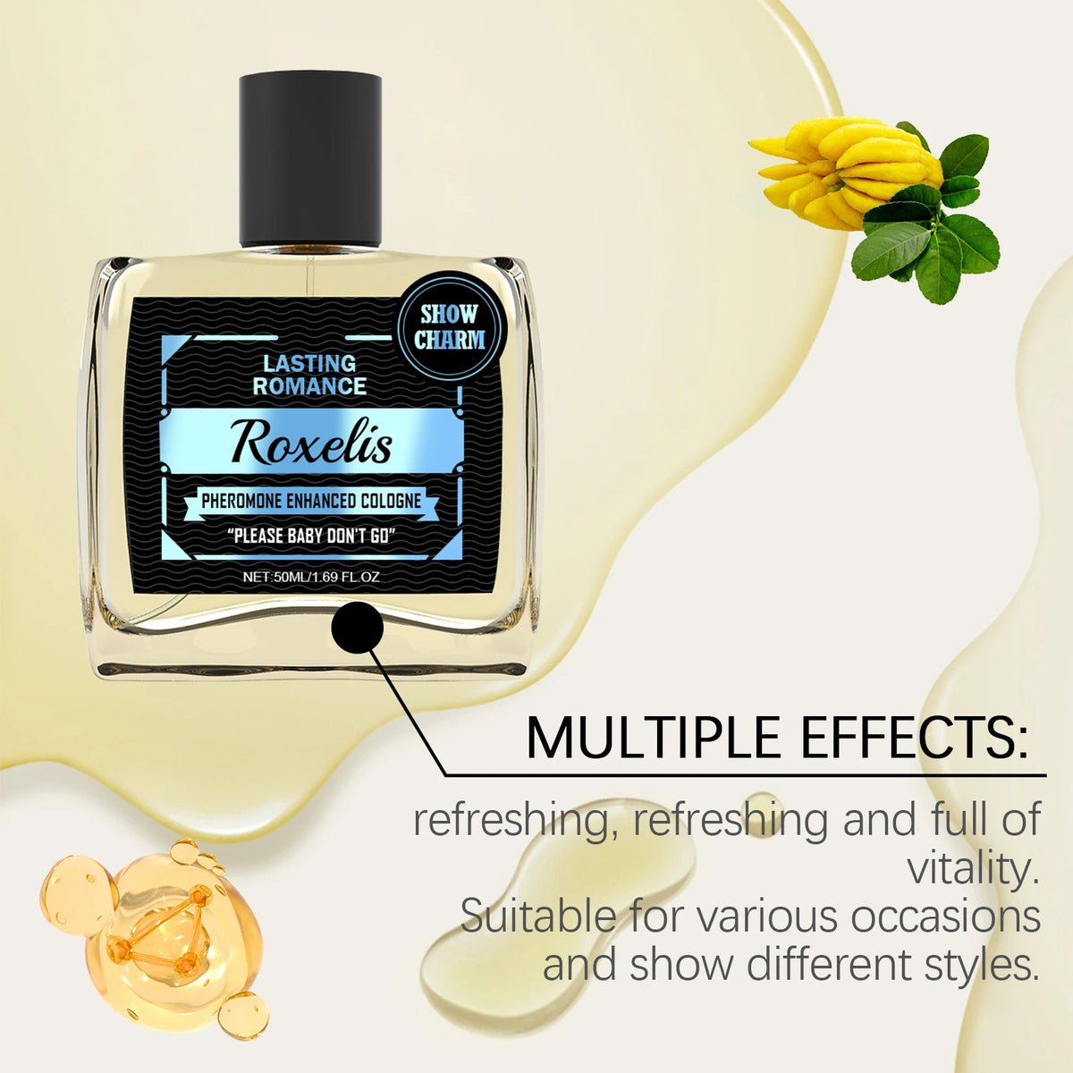 Roxelis 50ml Men Eau De Toilette, With A Sophisticated Gentleman Aroma Perfect For Dating An Ideal Refined Men's Fragrance