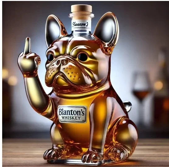 10Oz Funny Middle Finger Whiskey Glass Decanter Duck Turtle Dog Glass Whiskey Wine Bottle