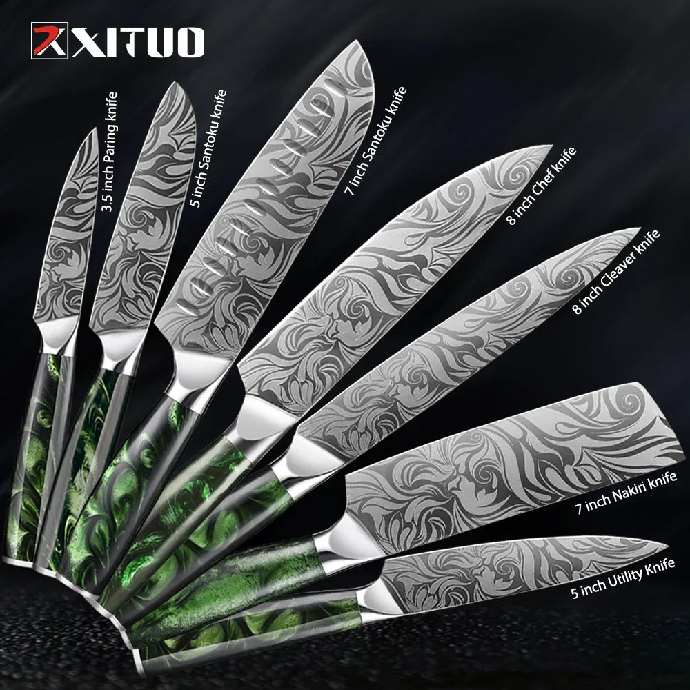 XITUO Stainless Steel Knife Set