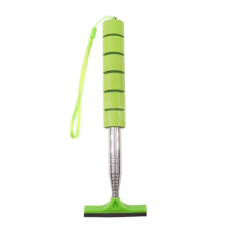Car Rearview Mirror Wiper Stainless Steel Telescopic Retractable Layered Brush Head Auto Mirror Wash Cleaning Brush Wiper