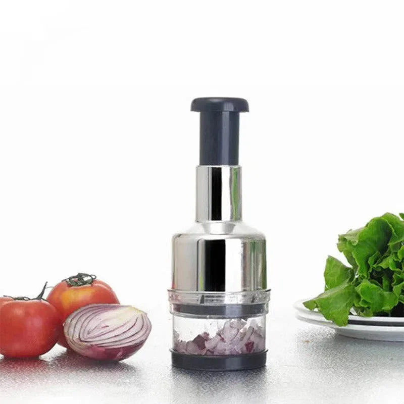 Manual Onion Chopper Garlic Crusher Hand Presser Food Cutter Meat Mincer Handheld Press for Vegetable Grinder Kitchen Tool