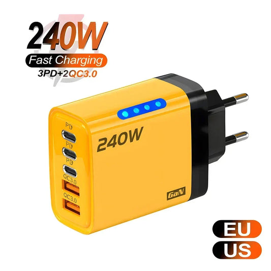 5-Port USB-C PD Charger