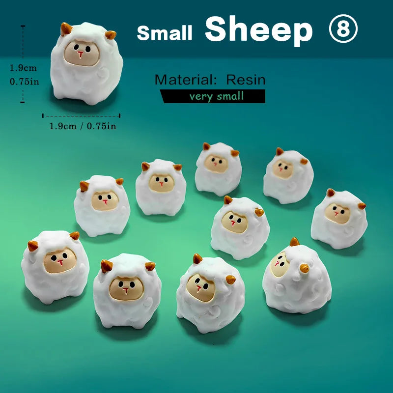 Christmas Easter Rabbit Pig Bear Sheep Frog Capybara Fox Cat Fish Bird Figurine Miniature Fairy Garden Decoration Accessories