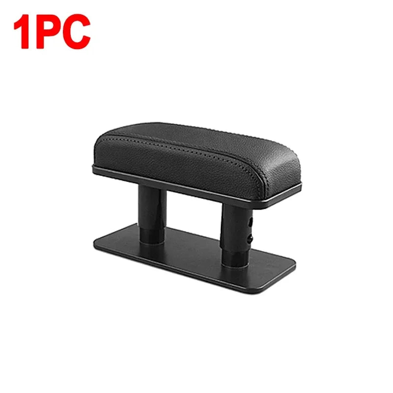 SEAMETAL Car Door Armrest Pad Adjustable Height Car Arm Rest Elbow Support Cushion PU Leather Universal Interior Protective Mats