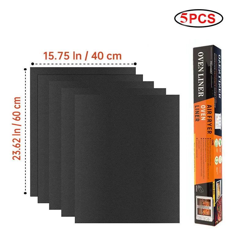 BBQ Grill Mat Non-stick Reusable Heat Resistant Extra Thick Pad Oven Liners Baking Mats Easy Clean Kitchen Outdoor Barbecue Tool