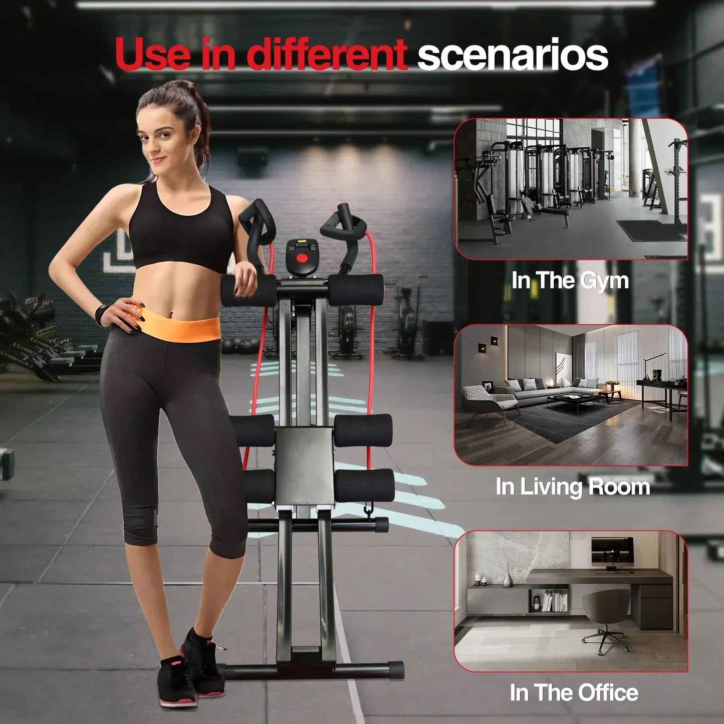 GIKPAL Foldable Ab Workout Machine