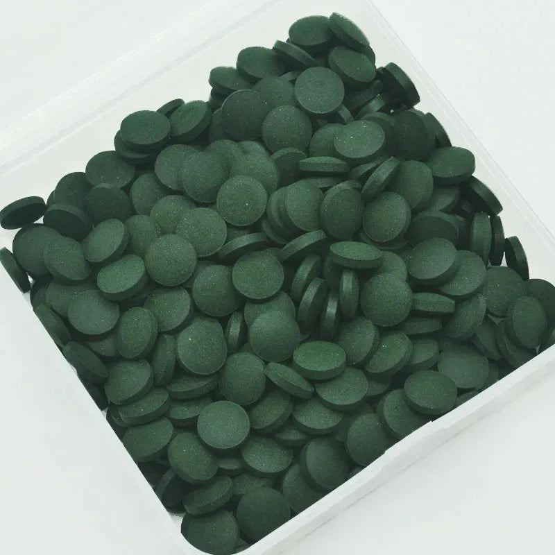 100/200/300/500pcs High Purity Spirulina Tablets Spiral Seaweed Enrichment Favorite Pets Food Fish Crystal Red Shrimp Fish Food