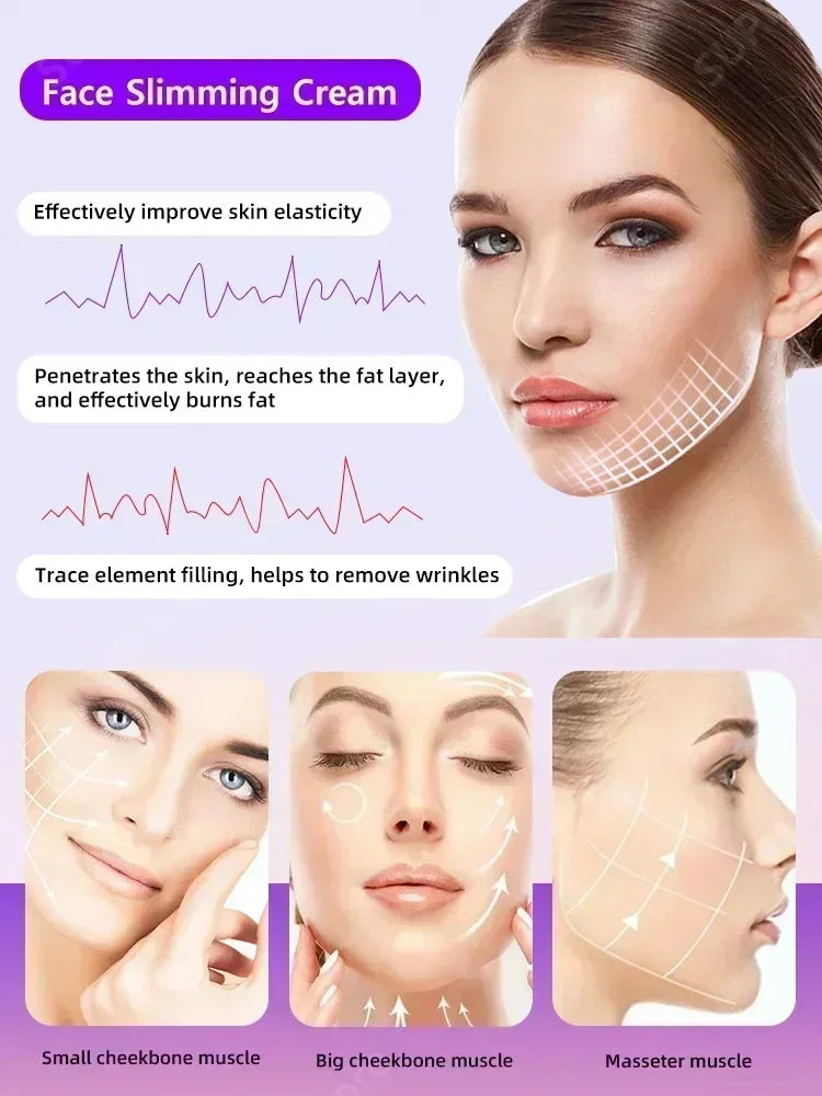 NewV-Shape Face Cream Remove Double Chins Firming Lifting Up V Cheek Fat Burning Anti-aging Shaping Massage Care Products0903