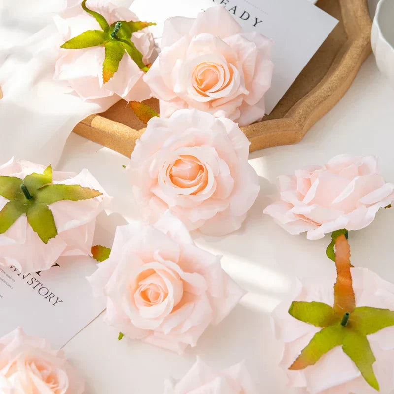 Wholesale Mini Silk Rose Heads