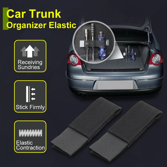 Car Rear Trunk Rope DrawString Fixed Belt Open Tail Box Cover Handle Pull Strap Car Organizer Accessories Mat Protection Pad