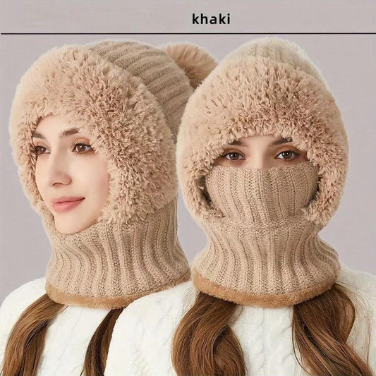 WarmthMax Thermal Lined Knit Hat - Khaki