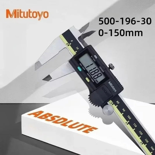 Mitutoyo Digital Caliper Stainless Steel Absolute Digimatic Caliper, 0-6"/150mm Range 500-196-20 Paquimetro Digital